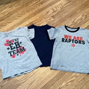 Kids Graphic T-Shirts - Gray and Navy